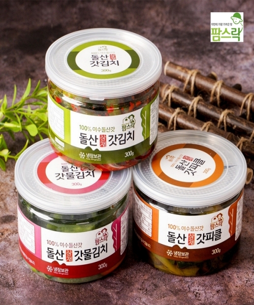 [여수김치] 돌산삼채갓김치 300g*3종